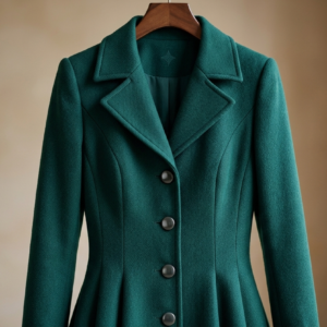 Coat collar long frock