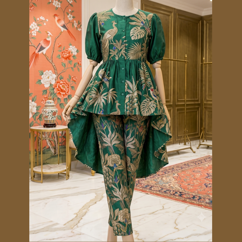 High Low Peplum Top