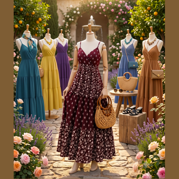 Strap Long Frock